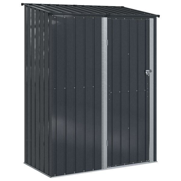 vidaXL Hageskur Antrasitt 153,5 x 86 x 200 cm Metall