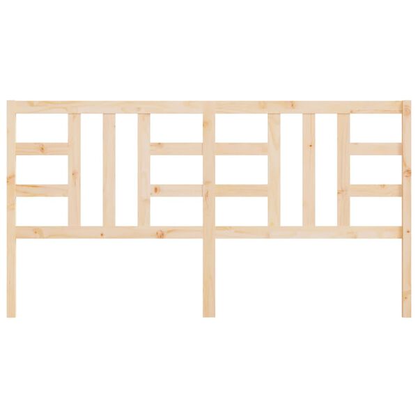 vidaXL Sengegavl 206x4x100 cm heltre furu