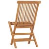 vidaXL Klappstoler 2 stk heltre teak