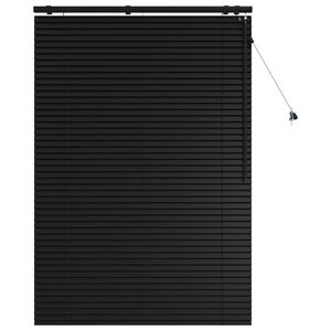 vidaXL Venetiansk persienne Svart 115 x 160 cm 35 mm