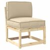 vidaXL Pallet Pute Sett 2 pcs Beige Oxford Stoff