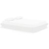 vidaXL Sengeramme hvit heltre 150x200 cm King Size