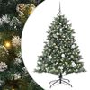 vidaXL Kunstig juletre med 150 LED gr&oslash;nn 150 cm PVC og plast og st&aring;l