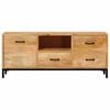vidaXL TV-stativer med skuff Brun 110 x 30 x 46 cm Massiv mango tre