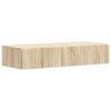 vidaXL Vegghengt Sidebord Sonoma eik 87,5 x 34,5 x 17 cm