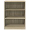 vidaXL Garderobe sonoma eik 77x48x102 cm konstruert tre