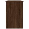 vidaXL Skrivebord med skuffer brun eik 102x50x76 cm konstruert tre