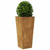 vidaXL Hageplanter 2 stk 35x35x75 cm oksidert st&aring;l