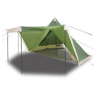 vidaXL Tipi-telt for camping 8 personer gr&oslash;nn vanntett