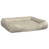 vidaXL Hundeseng beige 80x68x23 cm kunstskinn