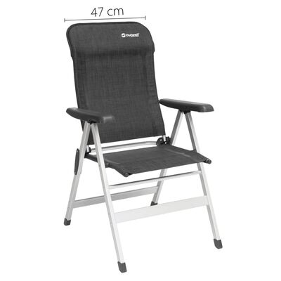 Outwell Foldbar stol Ontario svart og grå