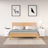 vidaXL Nattbord 2 stk hvit 50x35x61,5 cm heltre furu