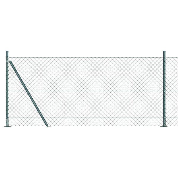 vidaXL Gjerdep&aring;le gr&oslash;nn 10 x 0,8 m (40 x 40 mm mesh) St&aring;l og PVC