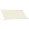 vidaXL Uttrekkbar markise kremhvit 400x150 cm stoff og st&aring;l