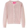 vidaXL Cardigan for barn strikket myk rosa 104