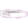 vidaXL Sengeramme med skuffer gr&aring; sonoma 150x200 cm konstruert tre
