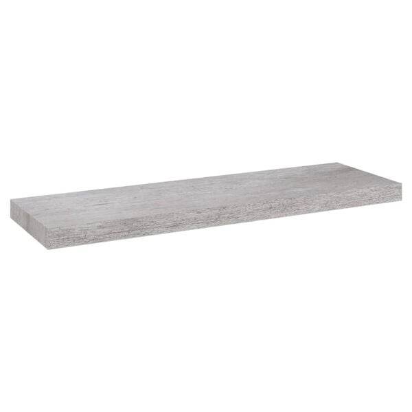 vidaXL Flytende vegghyller 2 stk betonggrå 80x23,5x3,8 cm MDF