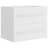 vidaXL Servantskap hvit 60x38,5x48 cm konstruert tre
