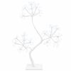 vidaXL S-formet LED-juletre 2 stk. Hvit 18 x 18 x 45 cm St&aring;l