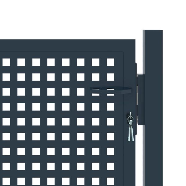 vidaXL Gjerdeport antrasitt 102x75 cm st&aring;l