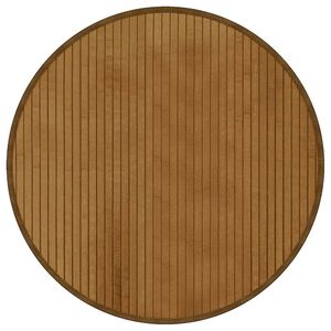 vidaXL Teppe rund brun 60 cm bambus