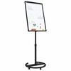 vidaXL Magnetisk whiteboard Hvit og svart 62 x 62 x 195 cm EPS