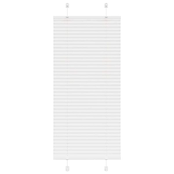 vidaXL plisségardin Hvit 65x150 cm Stoff Bredde 64,4 cm Polyester