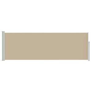 vidaXL Utklappbart side markise Beige 500 x 100 cm Polyester