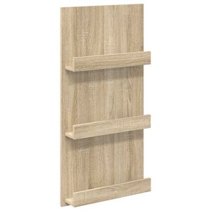 vidaXL Magasinreol Sonoma eik 51 x 11 x 102 cm Konstruert tre