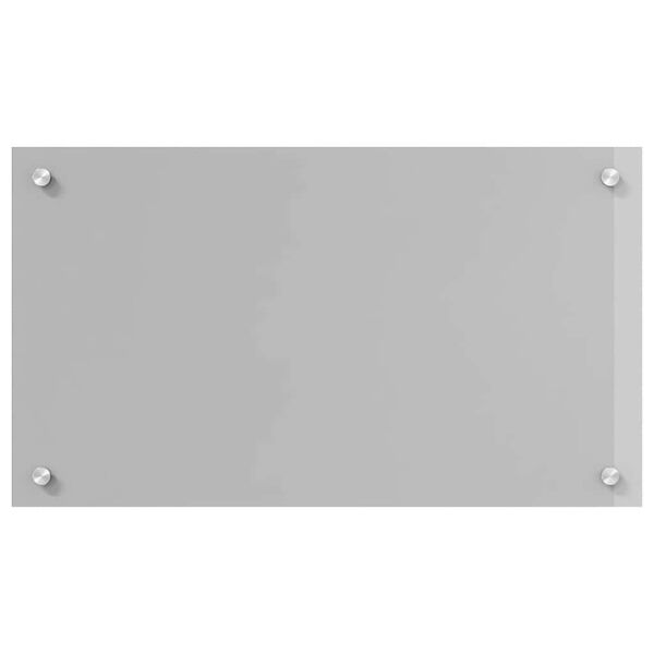 vidaXL Kj&oslash;kkenbakplate 2 pcs Lysegr&aring; 70 x 40 cm herdet glass