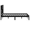 vidaXL Sengeramme svart heltre furu 140x190 cm