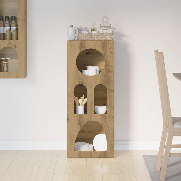 vidaXL Serviesskap Artisan Eik 40 x 35 x 100.5 cm Konstruert tre