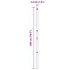 vidaXL Gjerdepunkter 7 pcs grønn Ø32mm 200 cm Galvanisert stål