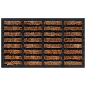 vidaXL D&oslash;rmatte rektangul&aelig;r 45x75 cm gummi og kokosfiber
