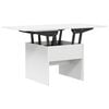 vidaXL Kaffebord Hvit 55 x 54,5 x 45 cm Konstruert tre