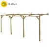 180173 vidaXL Veggpergola B-stock 2x5x2,2 m impregnert heltre furu