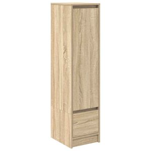 vidaXL Highboard sonoma eik 29,5x34x119,5 cm konstruert tre