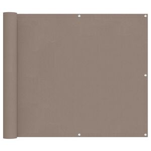 vidaXL Balkong Skjerm Gr&aring;brun 100 x 300 cm Oxford Stoff