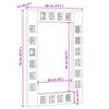 vidaXL Baderomsspeil Valn&oslash;tt 50 x 70 x 2,5 cm Massiv mango tre