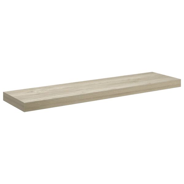 vidaXL Flytende vegghylle eik 90x23,5x3,8 cm MDF
