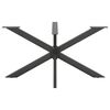 vidaXL Spisebordben edderkoppformet antrasitt 150x78x(72-73) cm st&aring;l