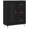 vidaXL Highboard svart 69,5x34x180 cm konstruert tre