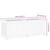 vidaXL Hageboks 150x50x55 cm heltre teak