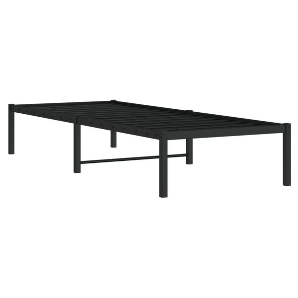 vidaXL Sengeramme i metall svart 75x190 cm