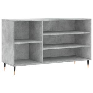 vidaXL Skoskap betonggr&aring; 102x36x60 cm konstruert tre