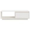 vidaXL Salongbord hvit 110x50x33,5 cm heltre furu