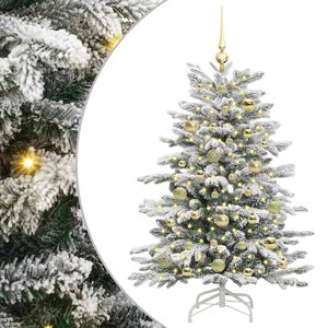 vidaXL Kunstig sammensatt juletre Hvit 120 cm PE og PVC