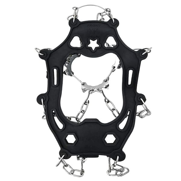 vidaXL Isklør for sko Svart L Termoplastisk elastomer & Rustfritt Stål