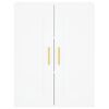 vidaXL Highboard hvit 69,5x34x180 cm konstruert tre