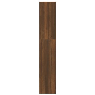 vidaXL Bokhylle/romdeler brun eik 100x30x166 cm